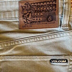 Men's Volcom Slim Straight Khaki Jeans Size 31